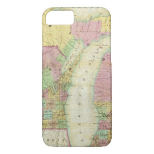 Map of the State of Michigan iPhone 8/7 Case
