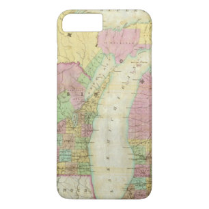 Map of the State of Michigan iPhone 8 Plus/7 Plus Case