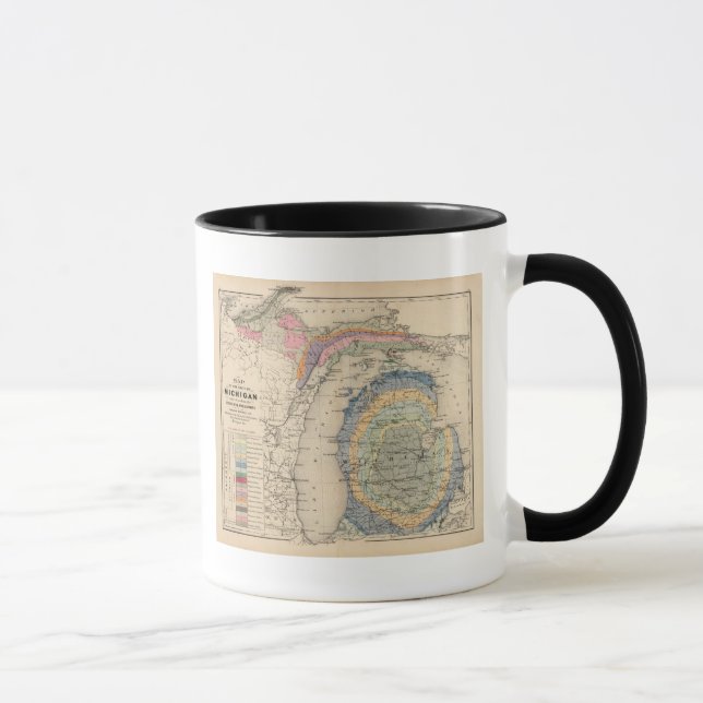 Map of the State of Michigan Mug (Right)
