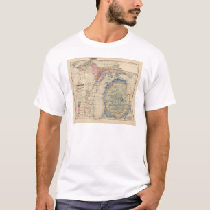 Map of the State of Michigan T-Shirt