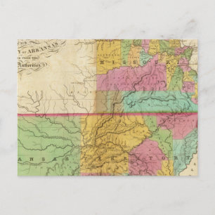 Map of the State of Missouri Postcard