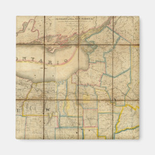 Map of the State of New York Magnet