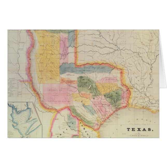 Map of the state of Texas | 1835 (Front Horizontal)