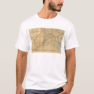 Map of the state of Virginia T-Shirt