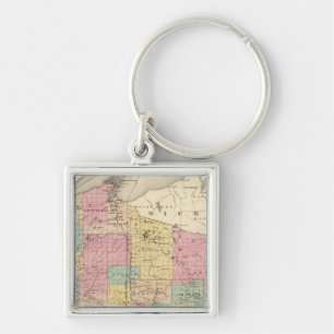 Map of the State of Wisconsin Key Ring