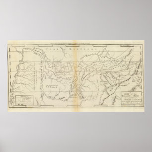 Map of The Tennessee Poster
