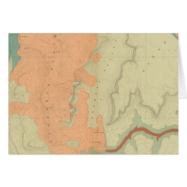 Map Of The Uinkaret Plateau South Half (Front Horizontal)