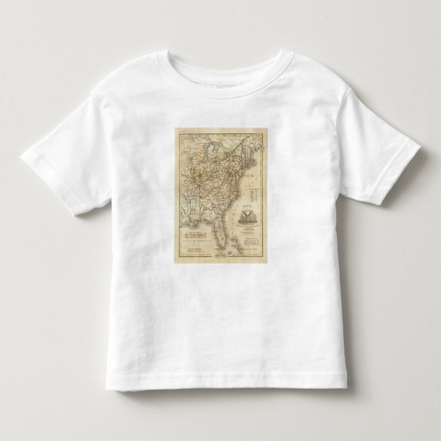Map Of The United States 3 Toddler T-Shirt (Front)