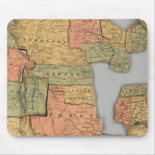 Map of the United States and Canada Mouse Pad