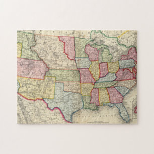 Map Of The United States, And Territories Jigsaw Puzzle