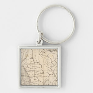 Map of the United States and Texas Key Ring