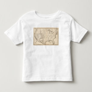 Map of the United States and Texas Toddler T-Shirt