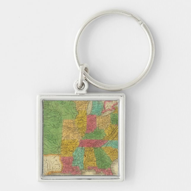 Map of the United States Key Ring (Front)