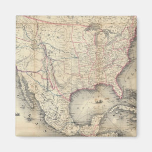 Map Of The United States Magnet