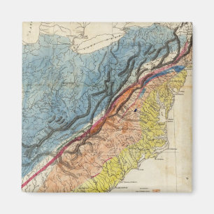 Map of the United States of America 3 Magnet