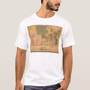 Map of The United States with George Washington T-Shirt