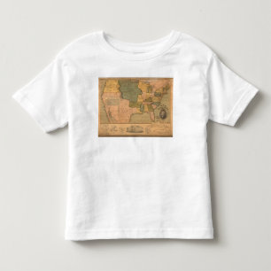 Map of The United States with George Washington Toddler T-Shirt