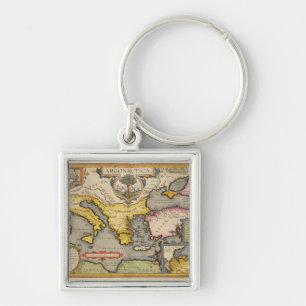 Map of the Voyage of the Argonauts Key Ring