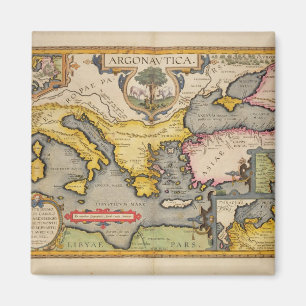 Map of the Voyage of the Argonauts Magnet