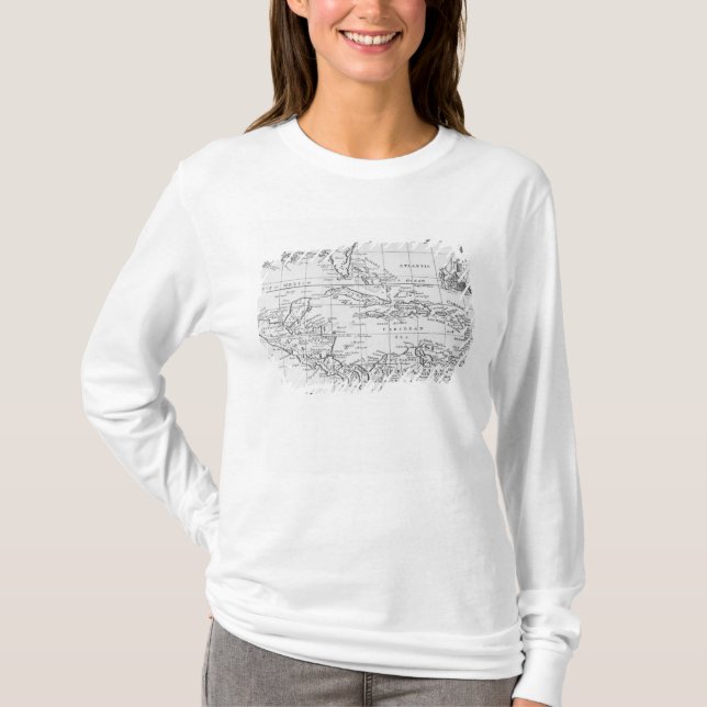 Map of the West Indies T-Shirt (Front)