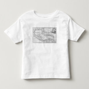 Map of the West Indies Toddler T-Shirt