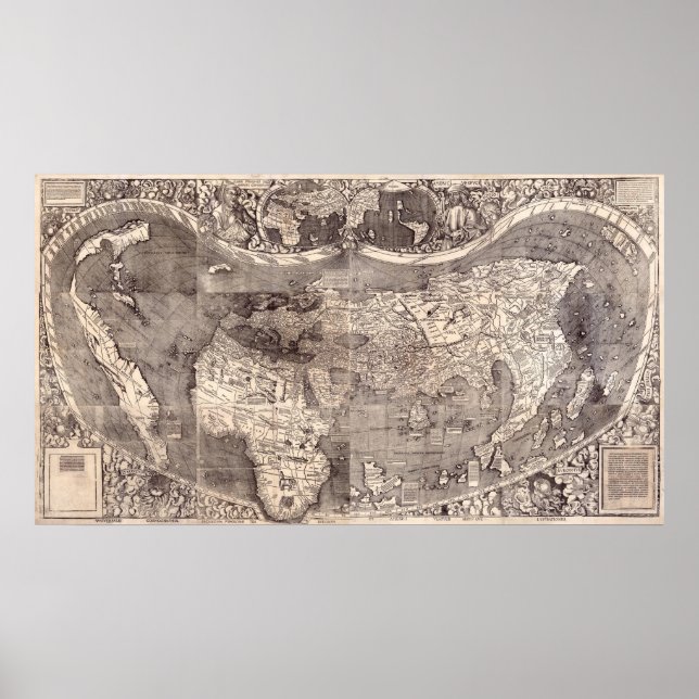 Map of the World | 1507 Poster (Front)