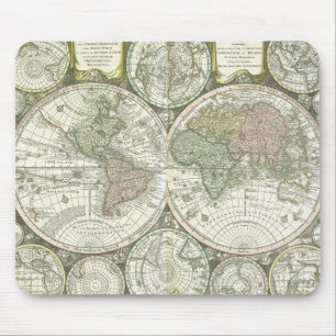 Map of the World   1744 Mouse Pad