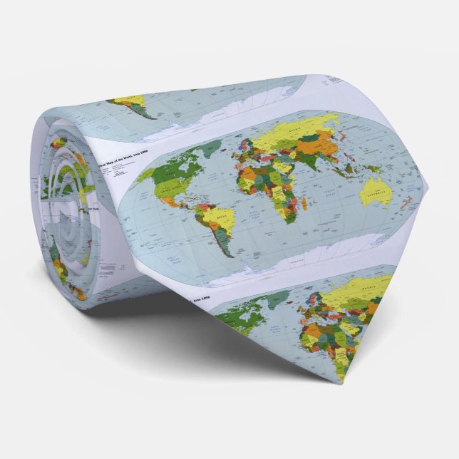 Map of The World (1998) Tie (Rolled)