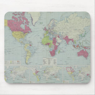 Map of the World 20 Mouse Pad
