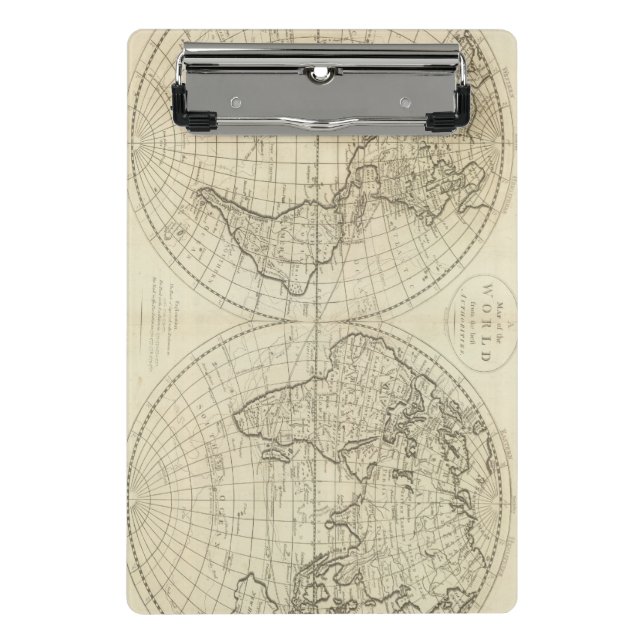 Map of the World 2 Mini Clipboard (Front)