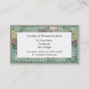 Map of the World Business Card