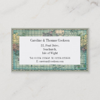 Map of the World Business Card