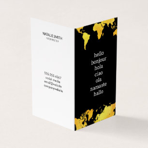 Map of the World Business Card