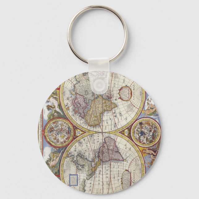 Map of the world from 1626 key ring (Front)