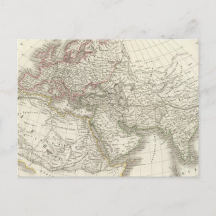 Map of the World known to the ancients Postcard