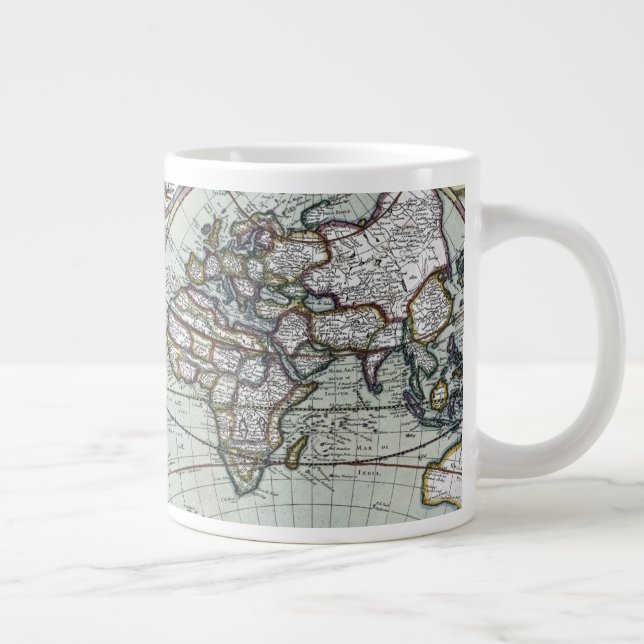 Map of the world large coffee mug (Right)