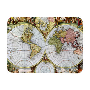 Map of the World Magnet