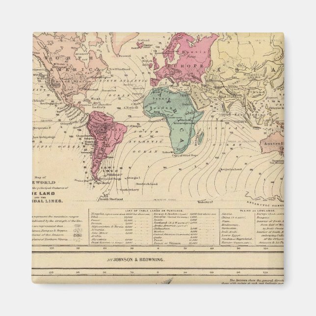Map of The World Magnet (Front)