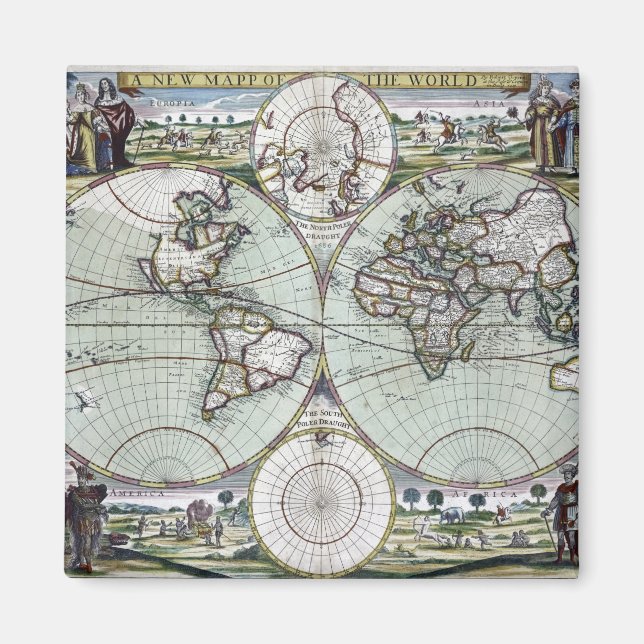 Map of the world magnet (Front)