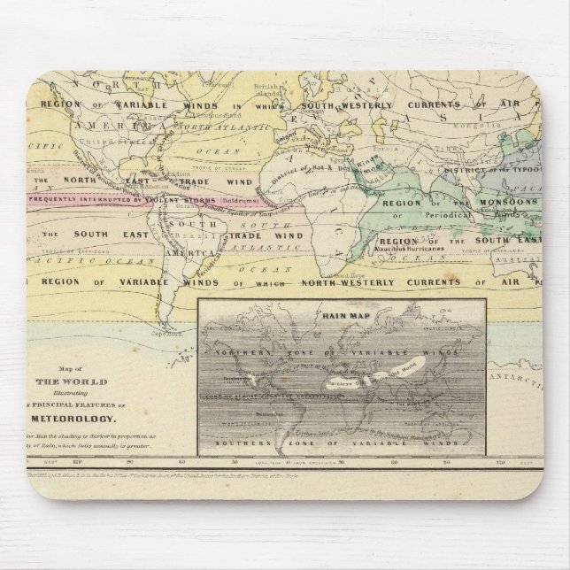 Map of The World Mouse Pad (Front)