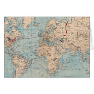 Map of the world on Mercator's projection
