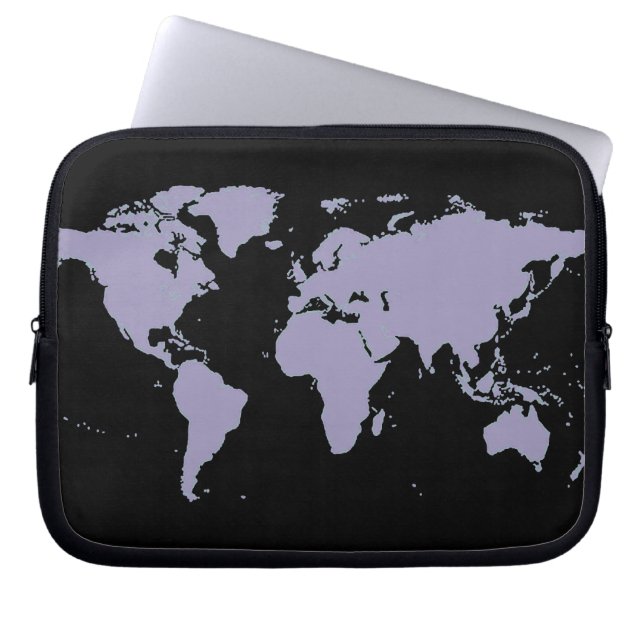 map of the world, planispheres laptop sleeve (Front)