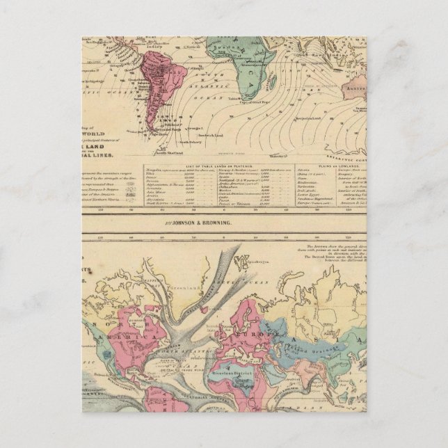 Map of The World Postcard (Front)