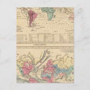 Map of The World Postcard