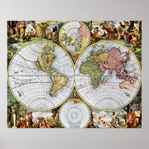 Map of the World Poster