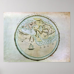Map of the world poster