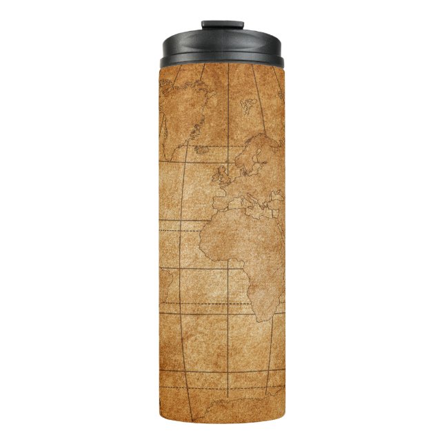 map of the world thermal tumbler (Front)