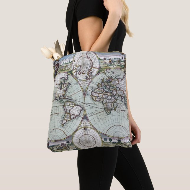 Map of the world tote bag (Close Up)