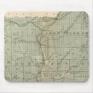 Map of Todd, Morrison, Minnesota Mouse Pad