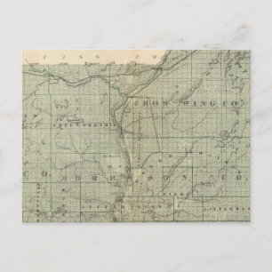 Map of Todd, Morrison, Minnesota Postcard